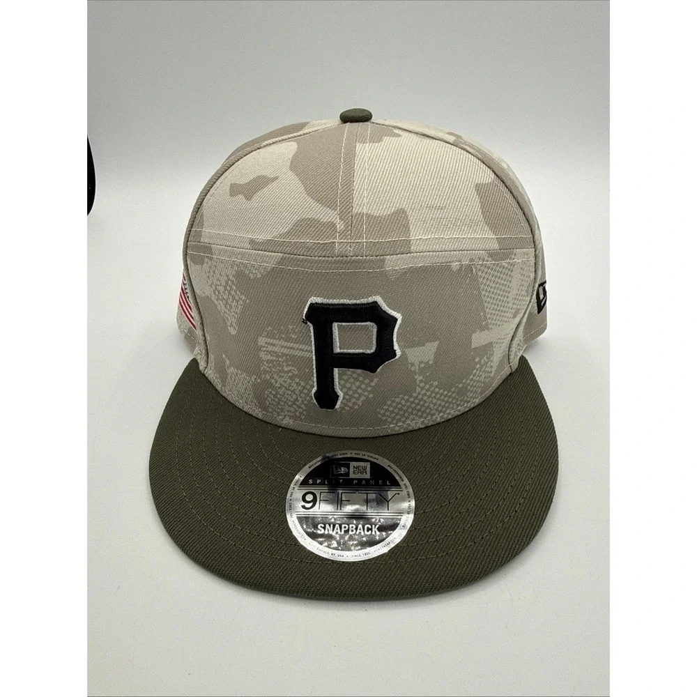 Pittsburgh Pirates New Era 2025 Armed Forces Day 9FIFTY Split Panel Snapback Hat